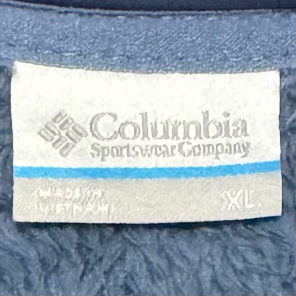 Columbia Men’s Blue Dark Mountain Full Zip Fleece Jacket in Size XL - Picture 4 of 7